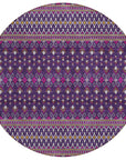 Addison Rugs Lazy Rivers Purple Washable Indoor-Outdoor Rug