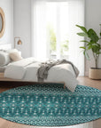 Addison Rugs Lazy Rivers Teal Washable Indoor-Outdoor Rug