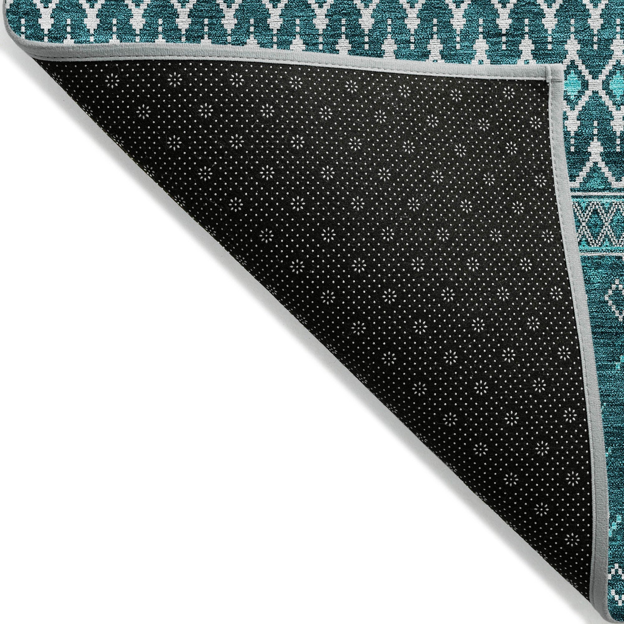 Addison Rugs Lazy Rivers Teal Washable Indoor-Outdoor Rug