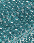 Addison Rugs Lazy Rivers Teal Washable Indoor-Outdoor Rug