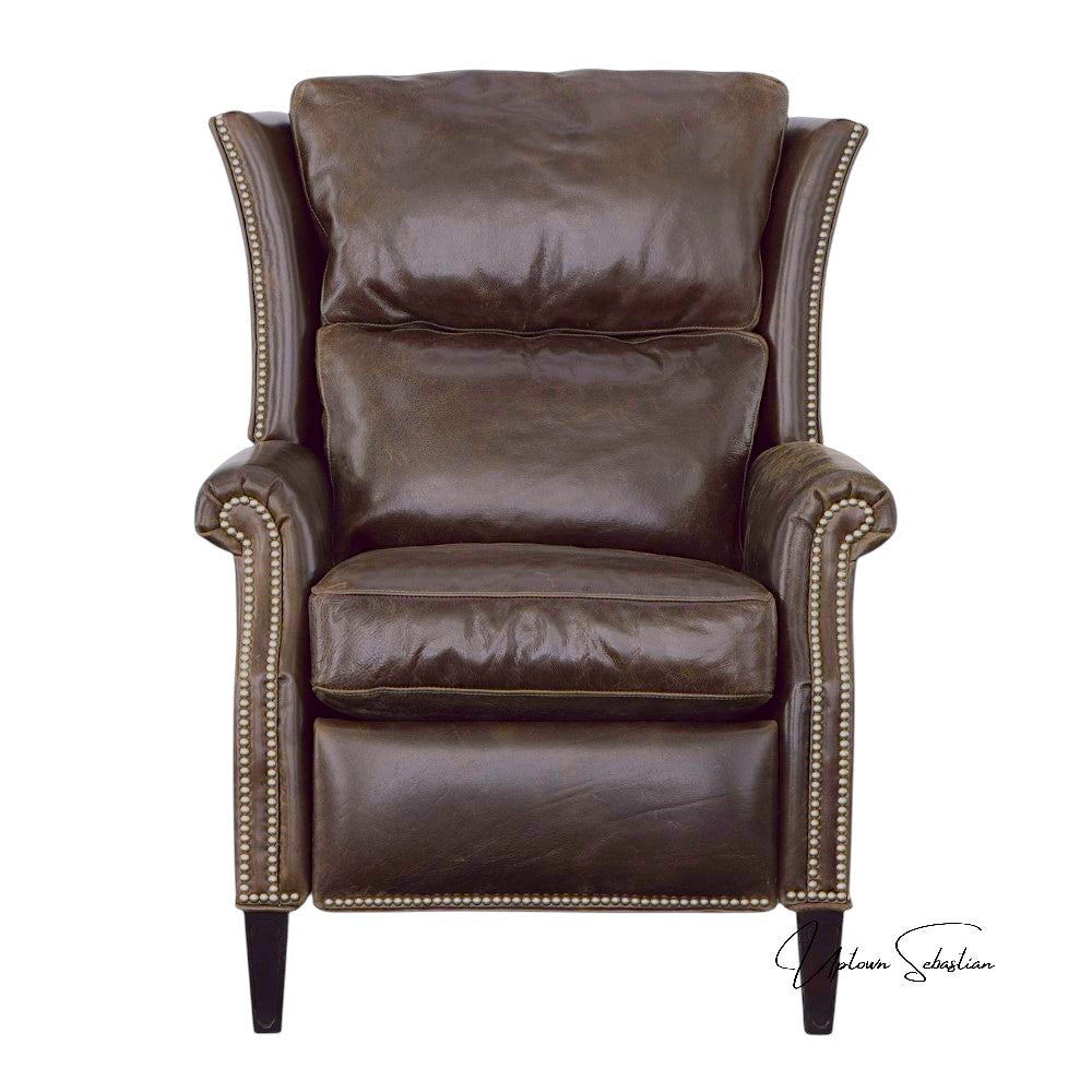 Uptown Sebastian Kinetic Leather Power Push Button Recliner