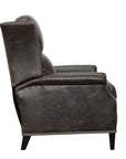 Kinetic Brown Leather Power Push Button Recliner