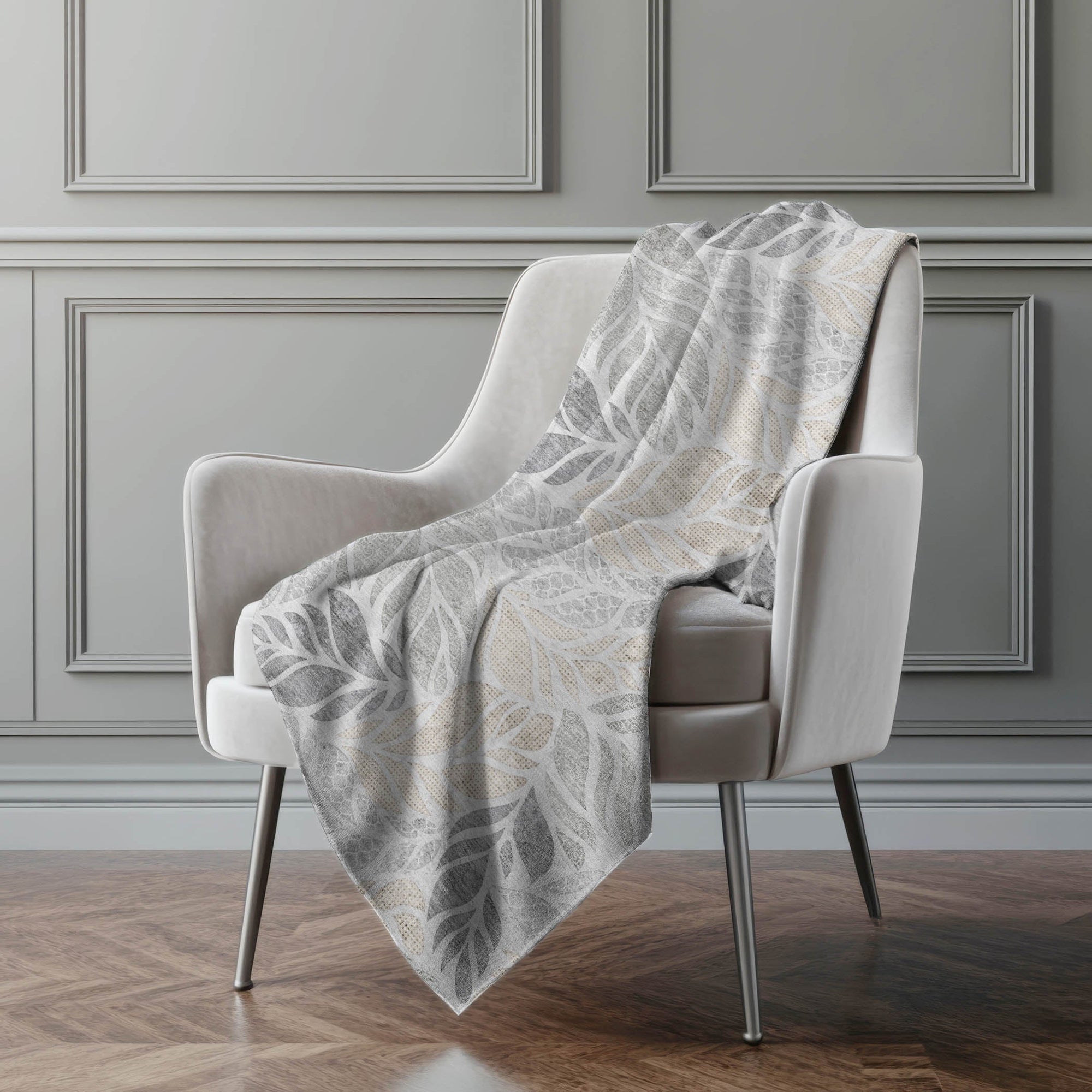 Addison Rugs Leaves 50" x 70" Throw Blanket