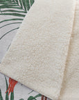 Addison Rugs Leaves & Flamingos 50" x 70" Throw Blanket