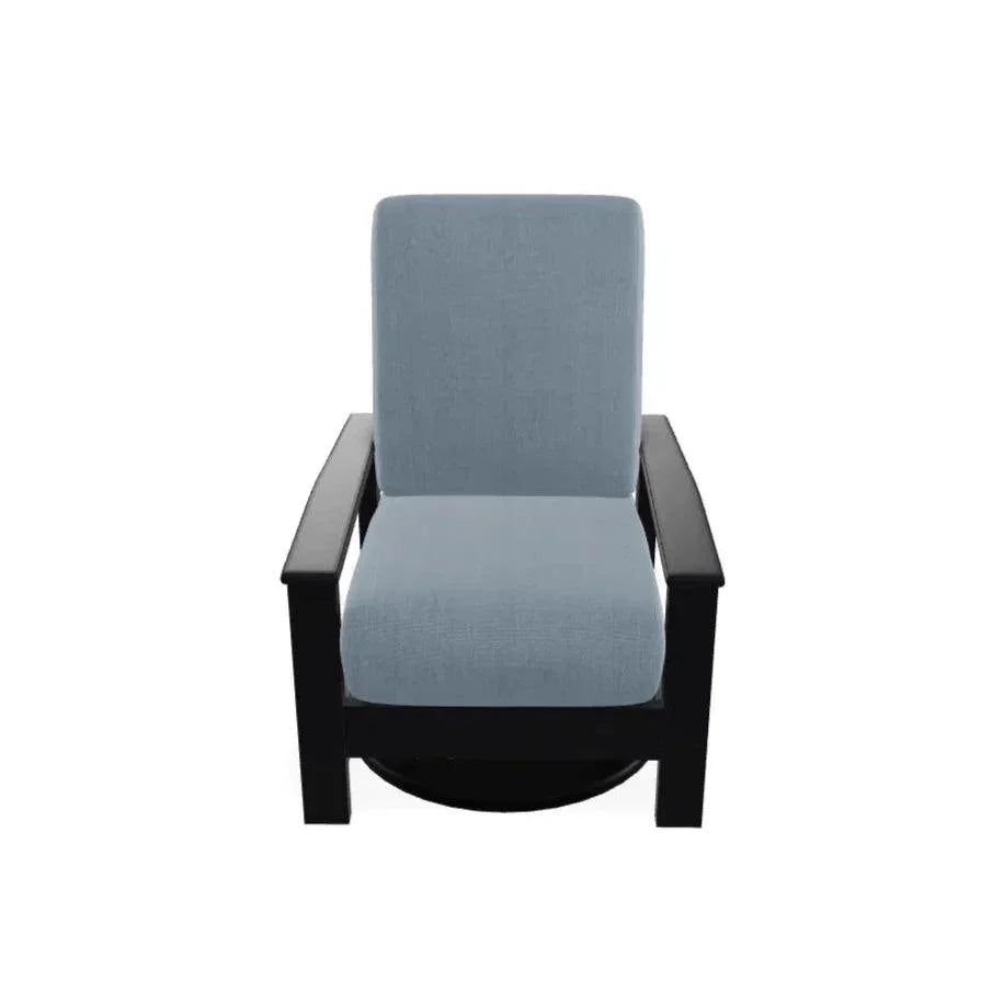 Leeward Marine Grade Deep Cushion Swivel Rocker Chair-Outdoor Accent Chairs-Telescope-LOOMLAN