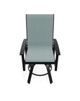 Leeward Swivel Marine Grade Polymer Arm Chair-Outdoor Accent Chairs-Telescope-LOOMLAN
