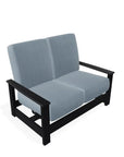 Telescope Leeward Deep Seat Two-Seat Outdoor Loveseat with Motion