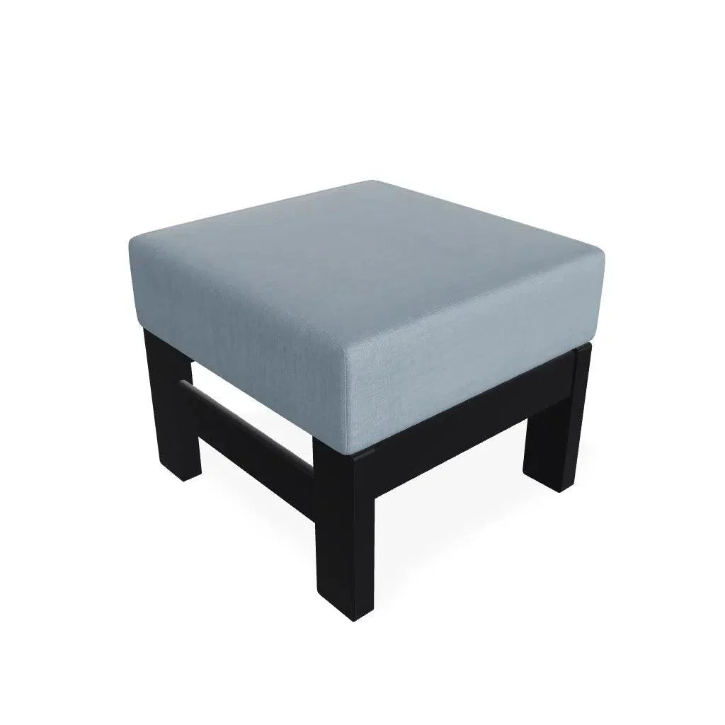 Telescope Leeward Deep Seat Cushion Outdoor Ottoman With 2 Outdoor Ottoman Clips