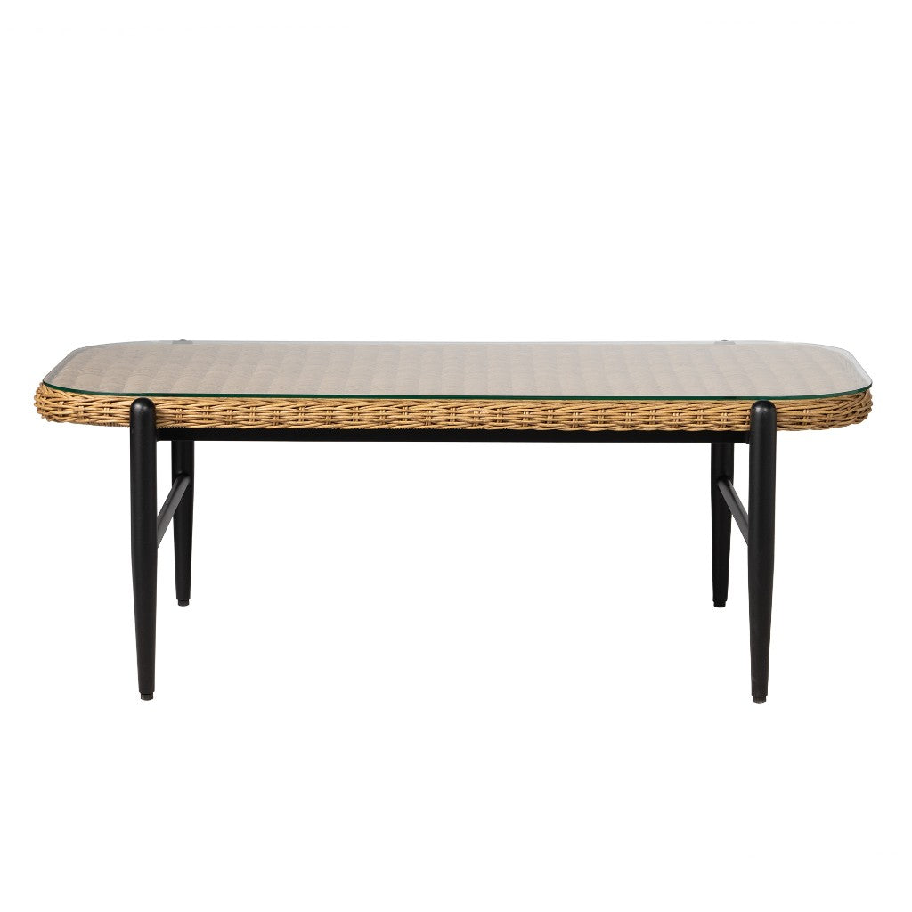 Lloyd Flanders Galloway Rectangular Outdoor Cocktail Table