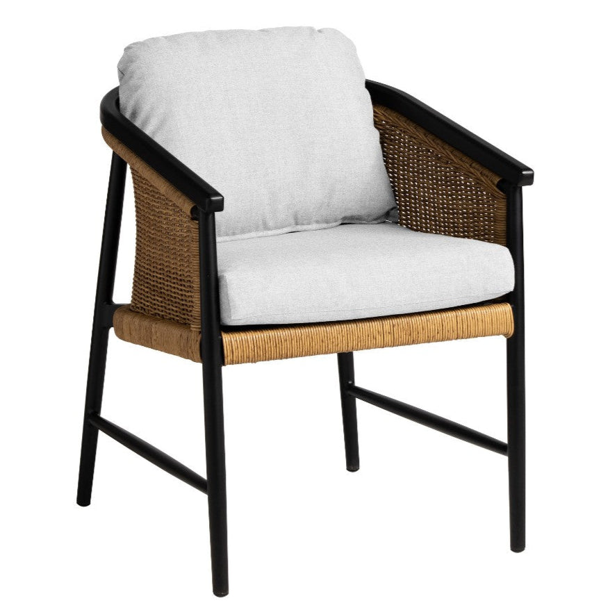 Lloyd Flanders Galloway Aluminum Outdoor Dining Armchair