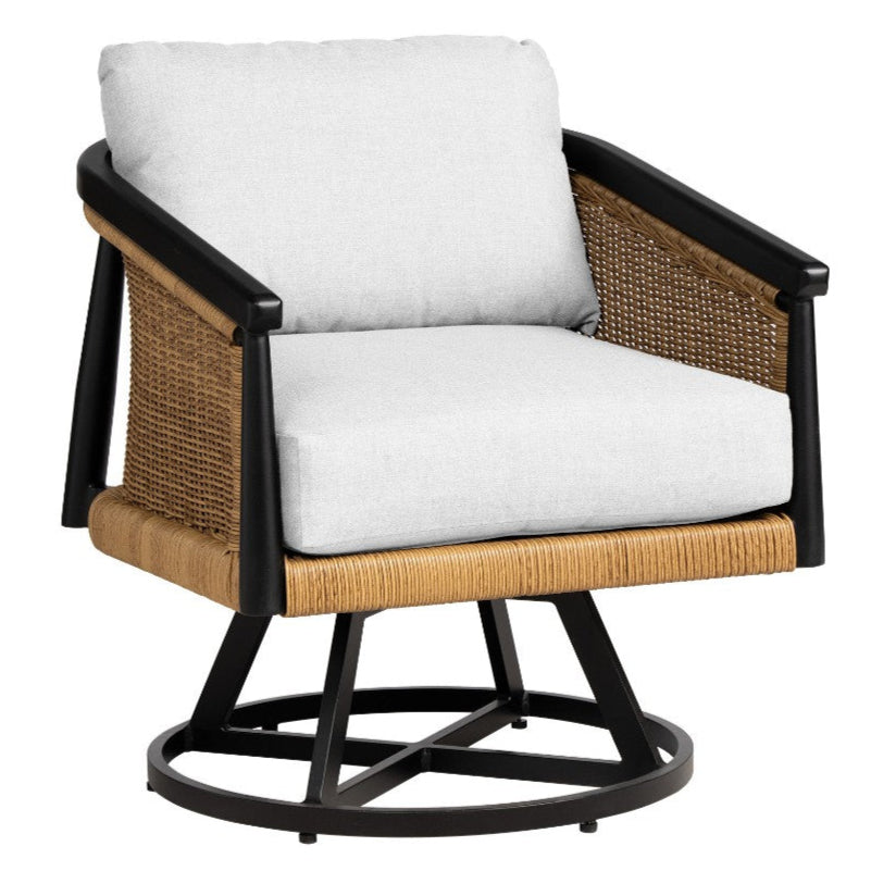 Lloyd Flanders Galloway Swivel Outdoor Lounge Chair