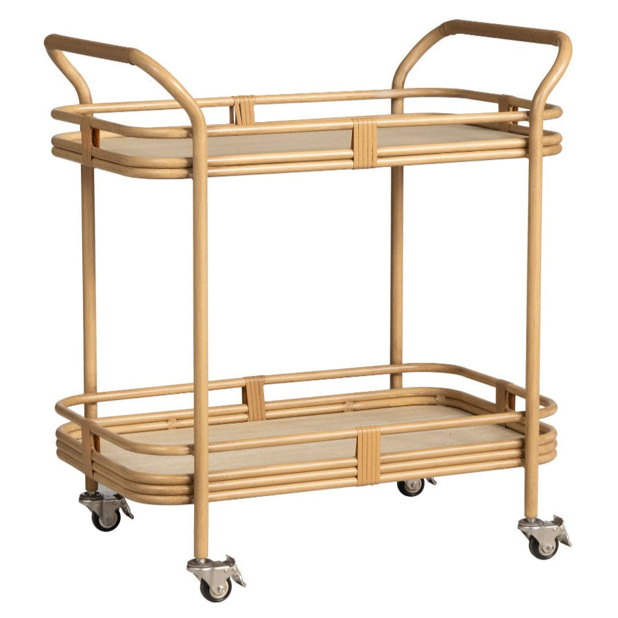 Lloyd Flanders Riviera Aluminum Outdoor Bar Cart