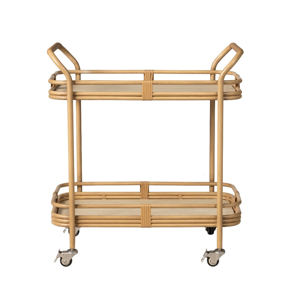 Lloyd Flanders Riviera Aluminum Outdoor Bar Cart
