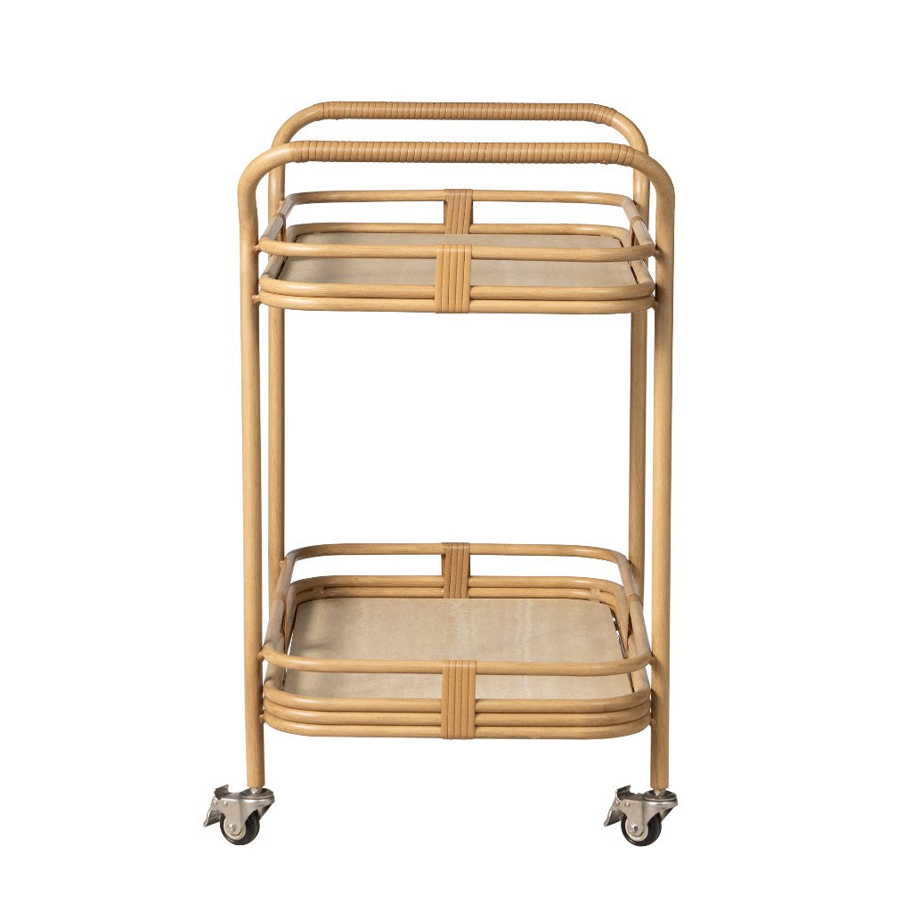 Lloyd Flanders Riviera Aluminum Outdoor Bar Cart