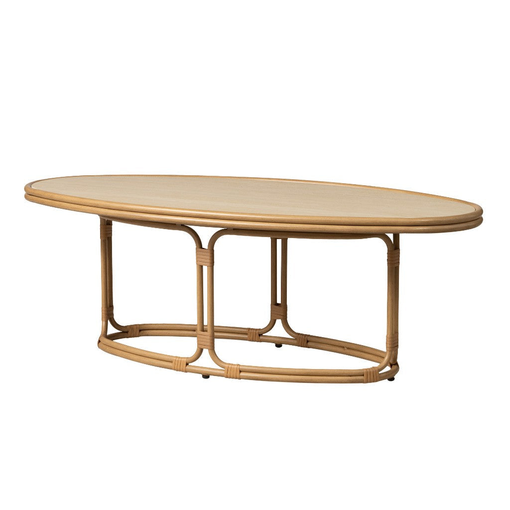 Lloyd Flanders Riviera Oval Outdoor Cocktail Table