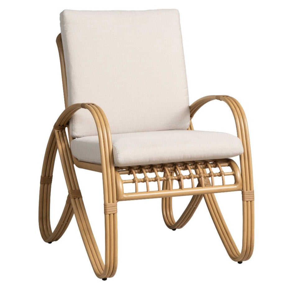 Lloyd Flanders Riviera Aluminum Outdoor Dining Armchair
