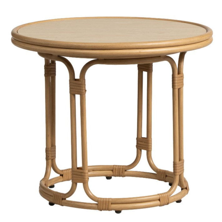 Lloyd Flanders Riviera Round Outdoor End Table