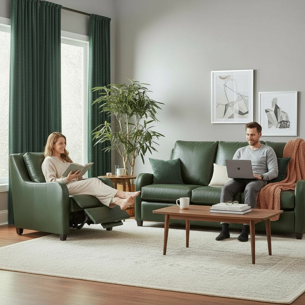 Uptown Sebastian Luxora Luxury Power Motion Leather Chair
