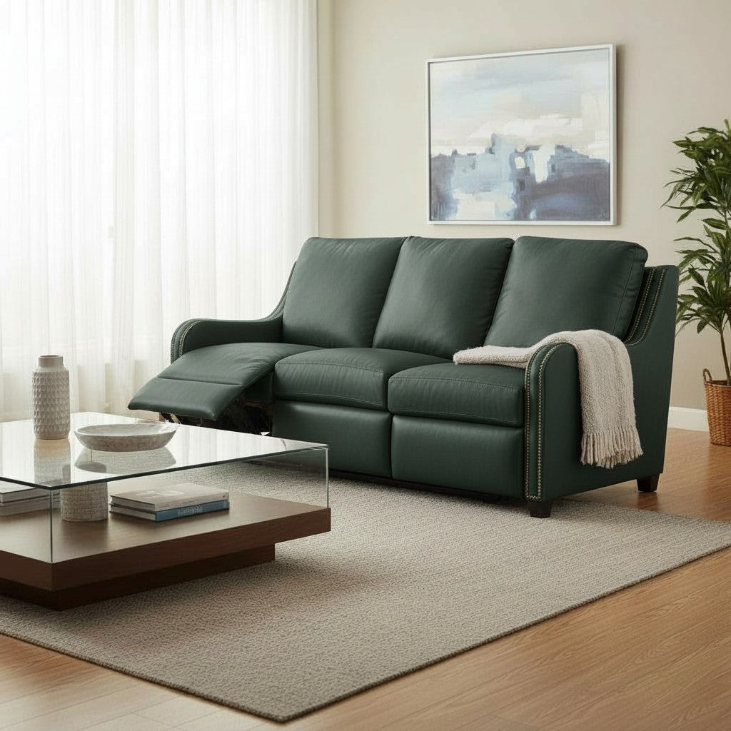 Luxora Luxury Power Motion Leather Sofa -- view 2