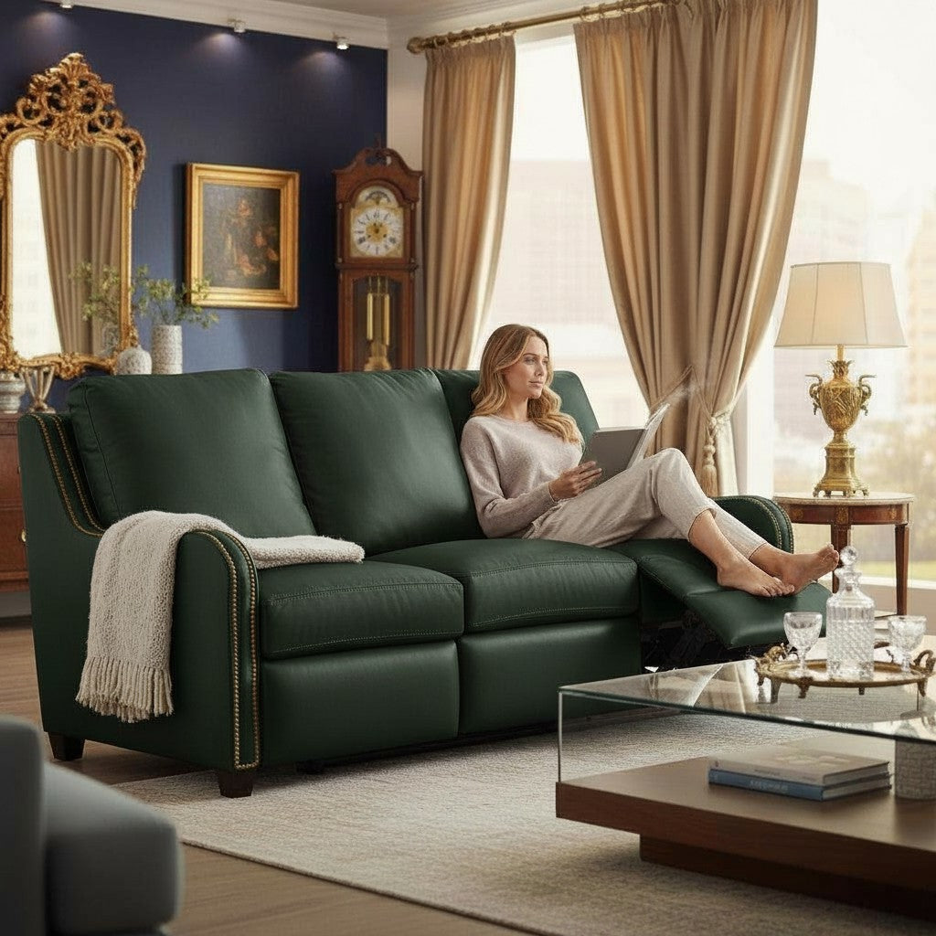 Luxora Luxury Power Motion Leather Sofa -- view 5