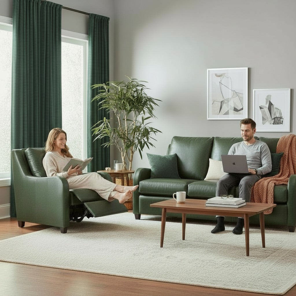 Luxora Luxury Power Motion Leather Sofa -- view 6