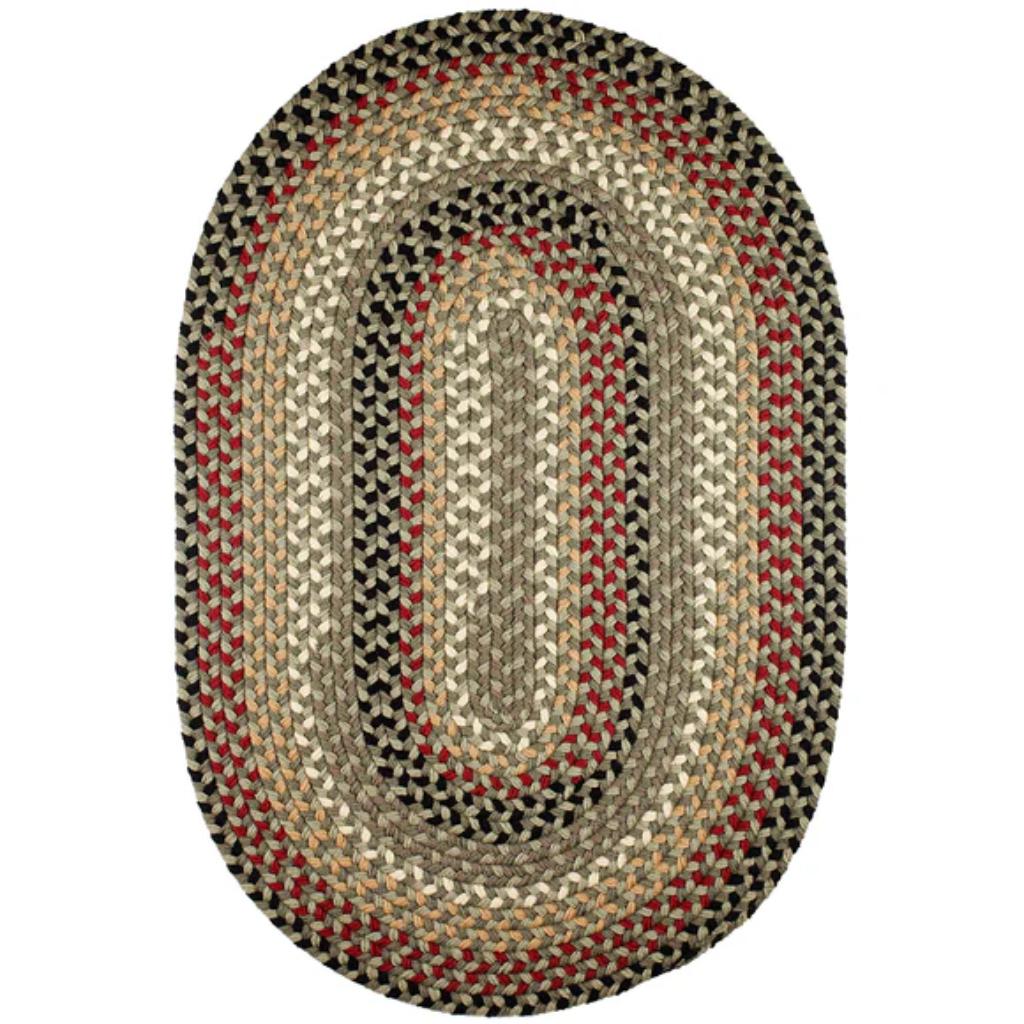 Rhody Rug Mayflower Braided Oval Reversible Area Rugs