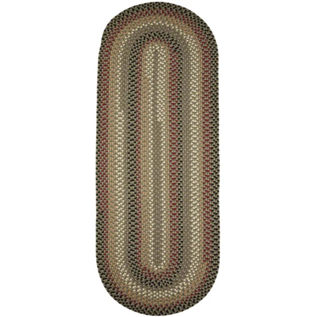 Rhody Rug Mayflower Braided Runner Reversible Area Rugs