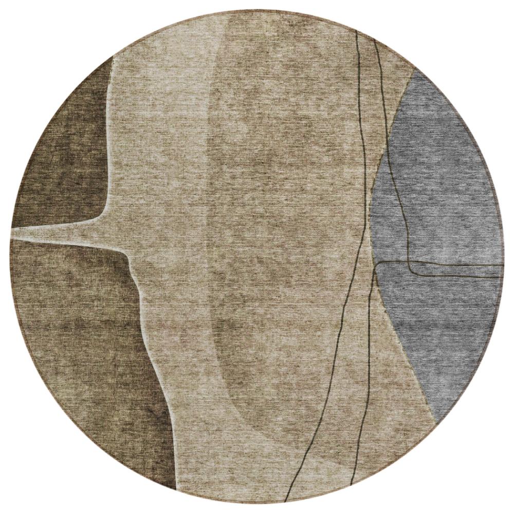 Addison Rugs Modern Brown Washable Indoor-Outdoor Rug