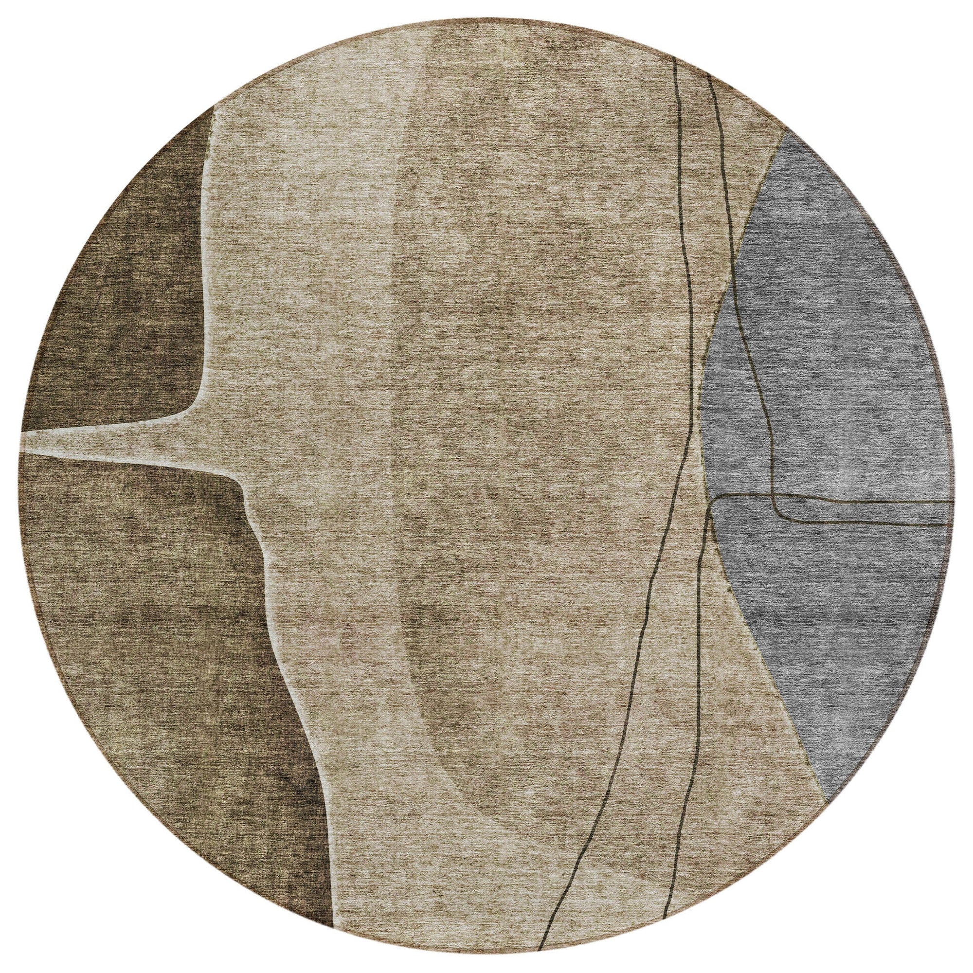 Addison Rugs Modern Brown Washable Indoor-Outdoor Rug