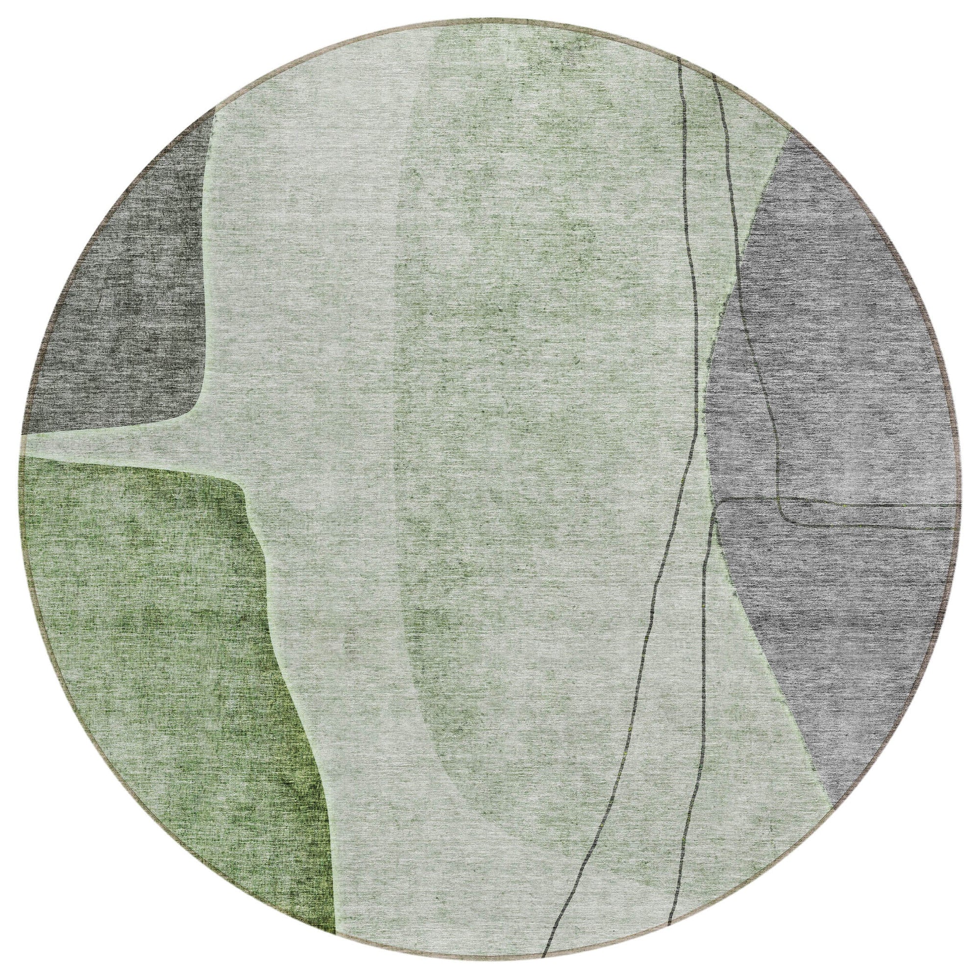 Addison Rugs Modern Green Washable Indoor-Outdoor Rug