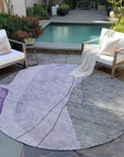 Addison Rugs Modern Purple Washable Indoor-Outdoor Rug
