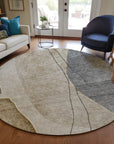 Addison Rugs Modern Taupe Washable Indoor-Outdoor Rug