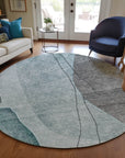 Addison Rugs Modern Teal Washable Indoor-Outdoor Rug