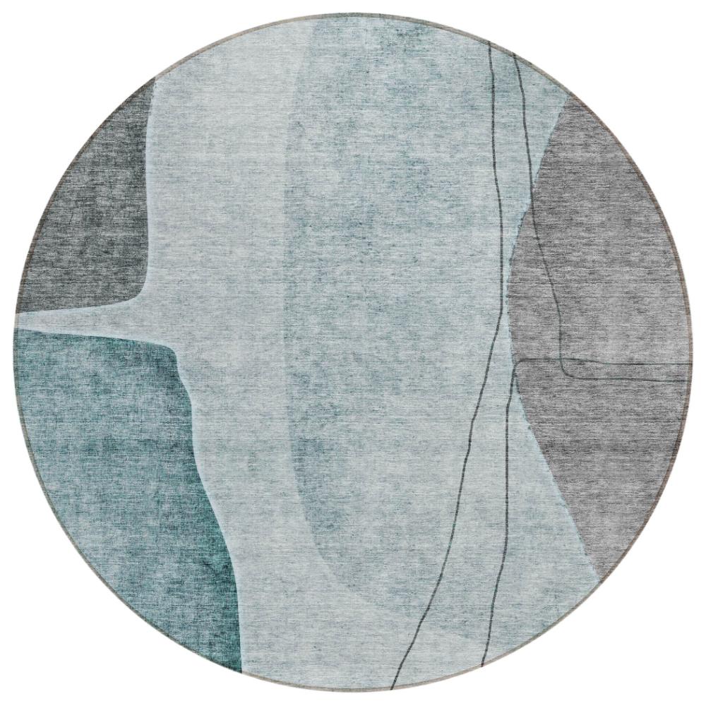 Addison Rugs Modern Teal Washable Indoor-Outdoor Rug
