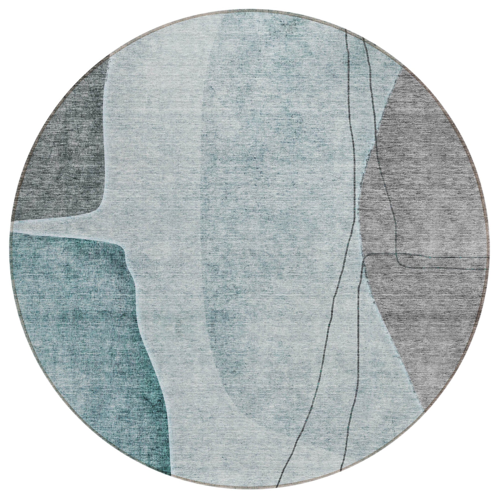 Addison Rugs Modern Teal Washable Indoor-Outdoor Rug