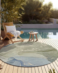 Addison Rugs Muted Whispers Blue Washable Indoor-Outdoor Rug