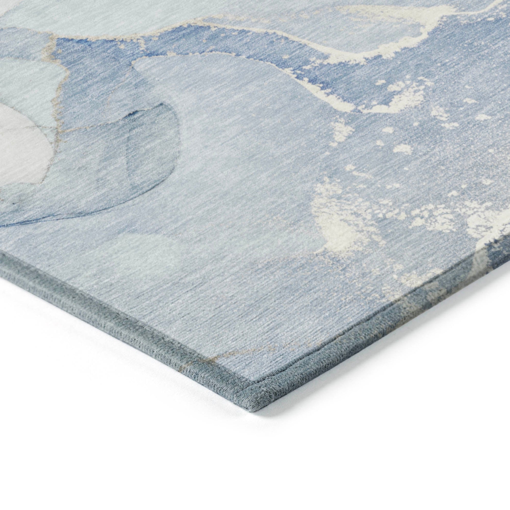 Addison Rugs Muted Whispers Blue Washable Indoor-Outdoor Rug