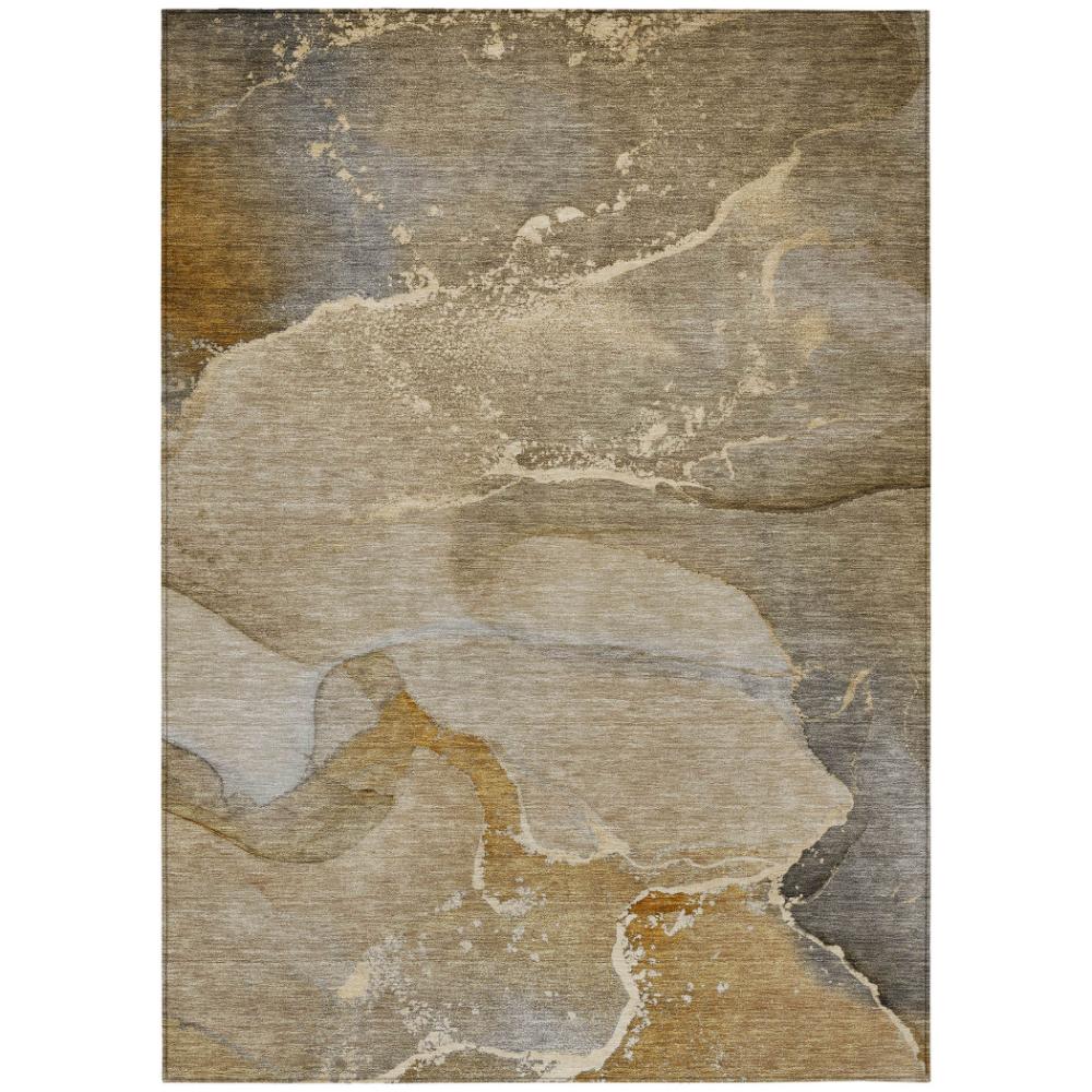 Addison Rugs Muted Whispers Brown Washable Indoor-Outdoor Rug