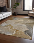 Addison Rugs Muted Whispers Brown Washable Indoor-Outdoor Rug