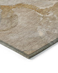 Addison Rugs Muted Whispers Brown Washable Indoor-Outdoor Rug