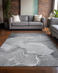 Addison Rugs Muted Whispers Grey Washable Indoor-Outdoor Rug