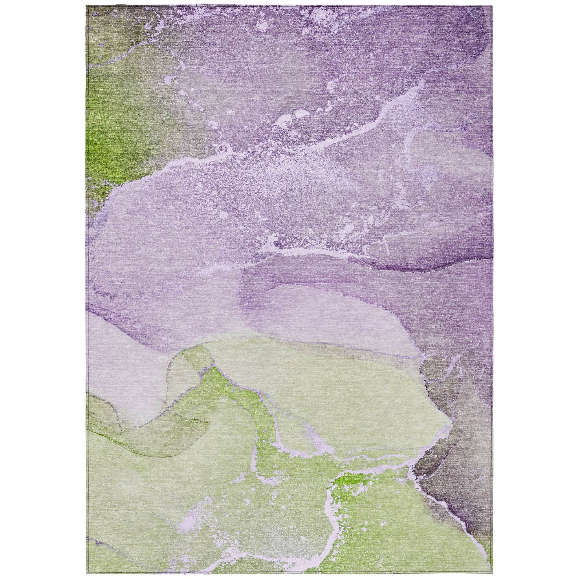 Addison Rugs Muted Whispers Purple Washable Indoor-Outdoor Rug