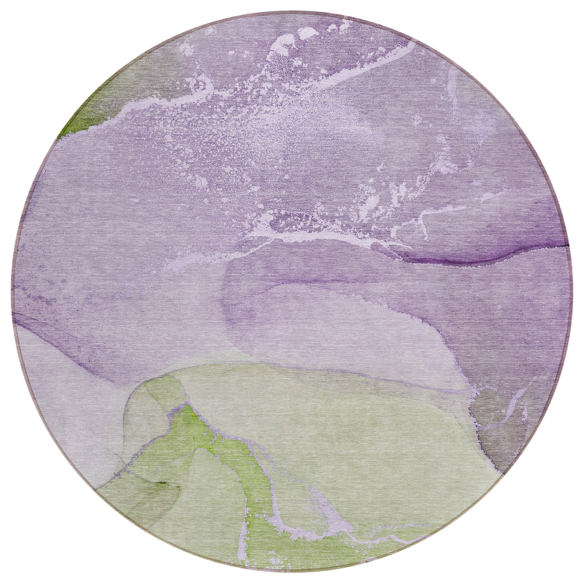 Addison Rugs Muted Whispers Purple Washable Indoor-Outdoor Rug