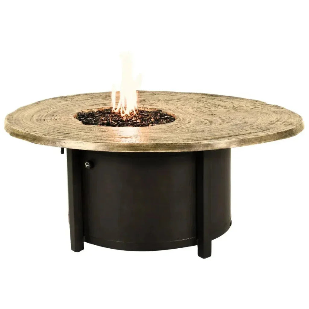 Nature's Wood Round Firepit Table