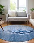 Addison Rugs Nautical Blue Washable Indoor-Outdoor Rug
