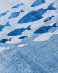Addison Rugs Nautical Blue Washable Indoor-Outdoor Rug