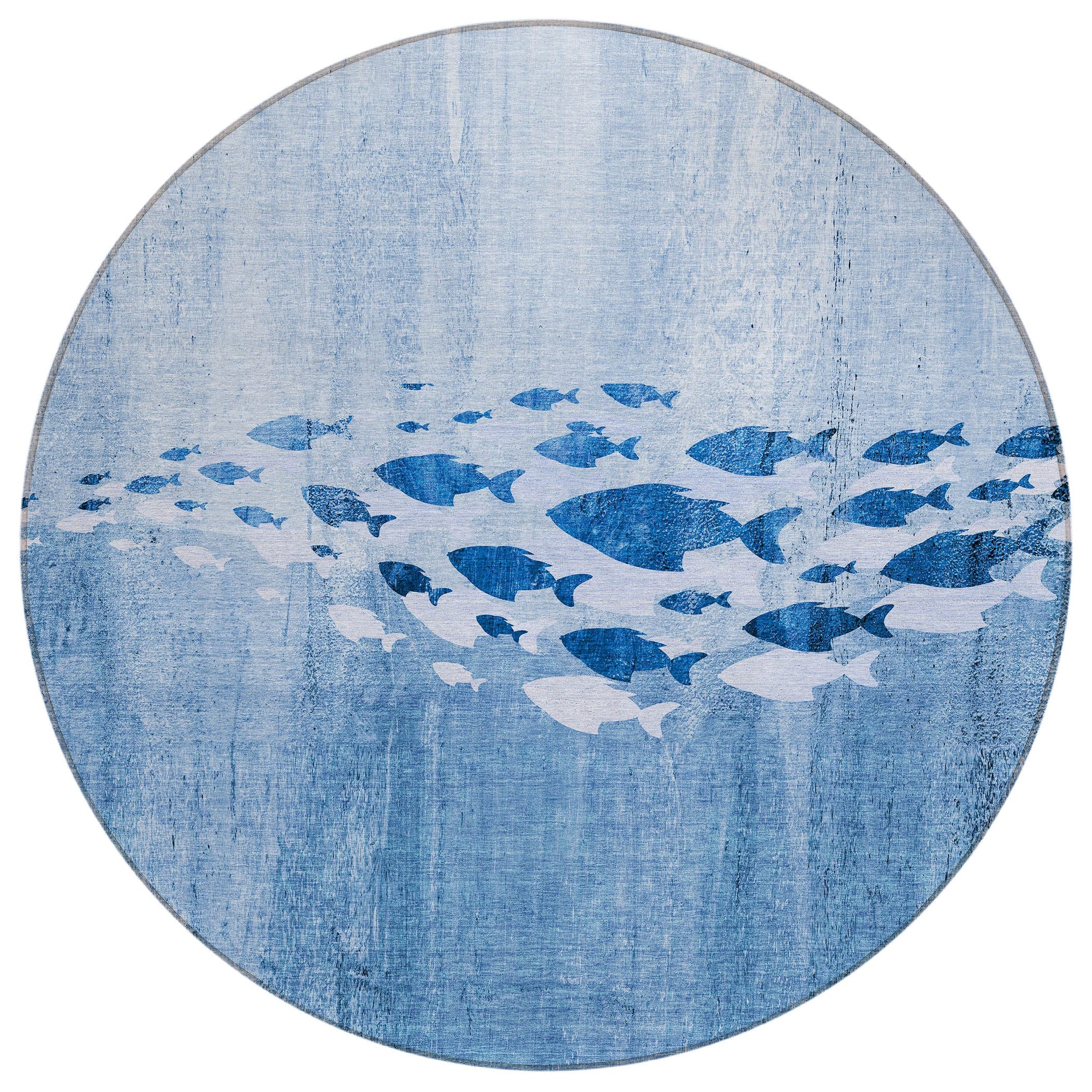 Addison Rugs Nautical Blue Washable Indoor-Outdoor Rug