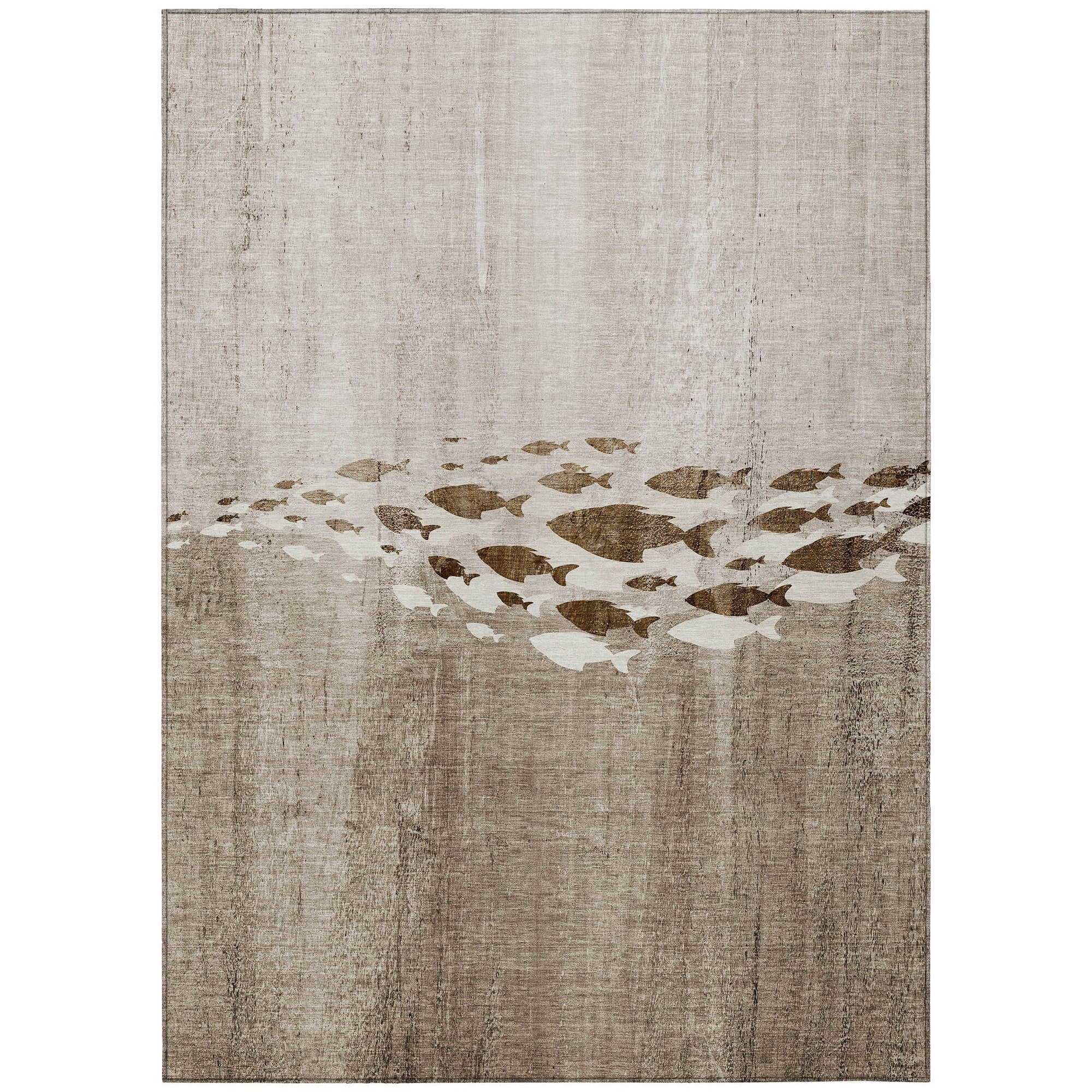 Addison Rugs Nautical Brown Washable Indoor-Outdoor Rug