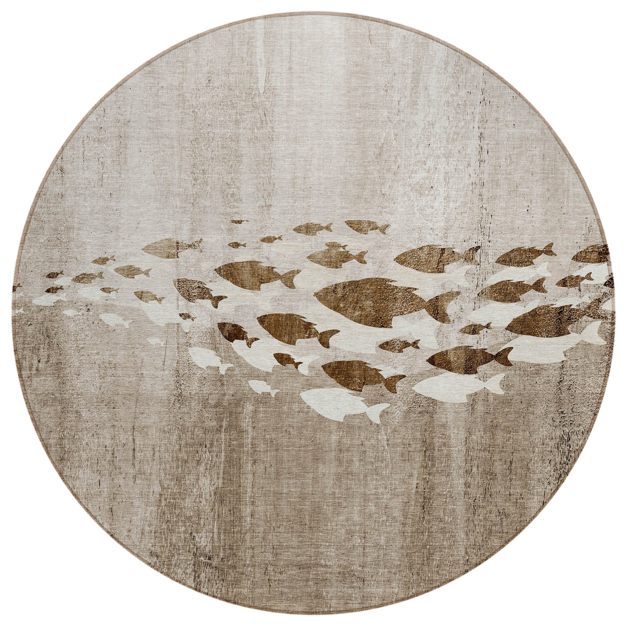 Addison Rugs Nautical Brown Washable Indoor-Outdoor Rug