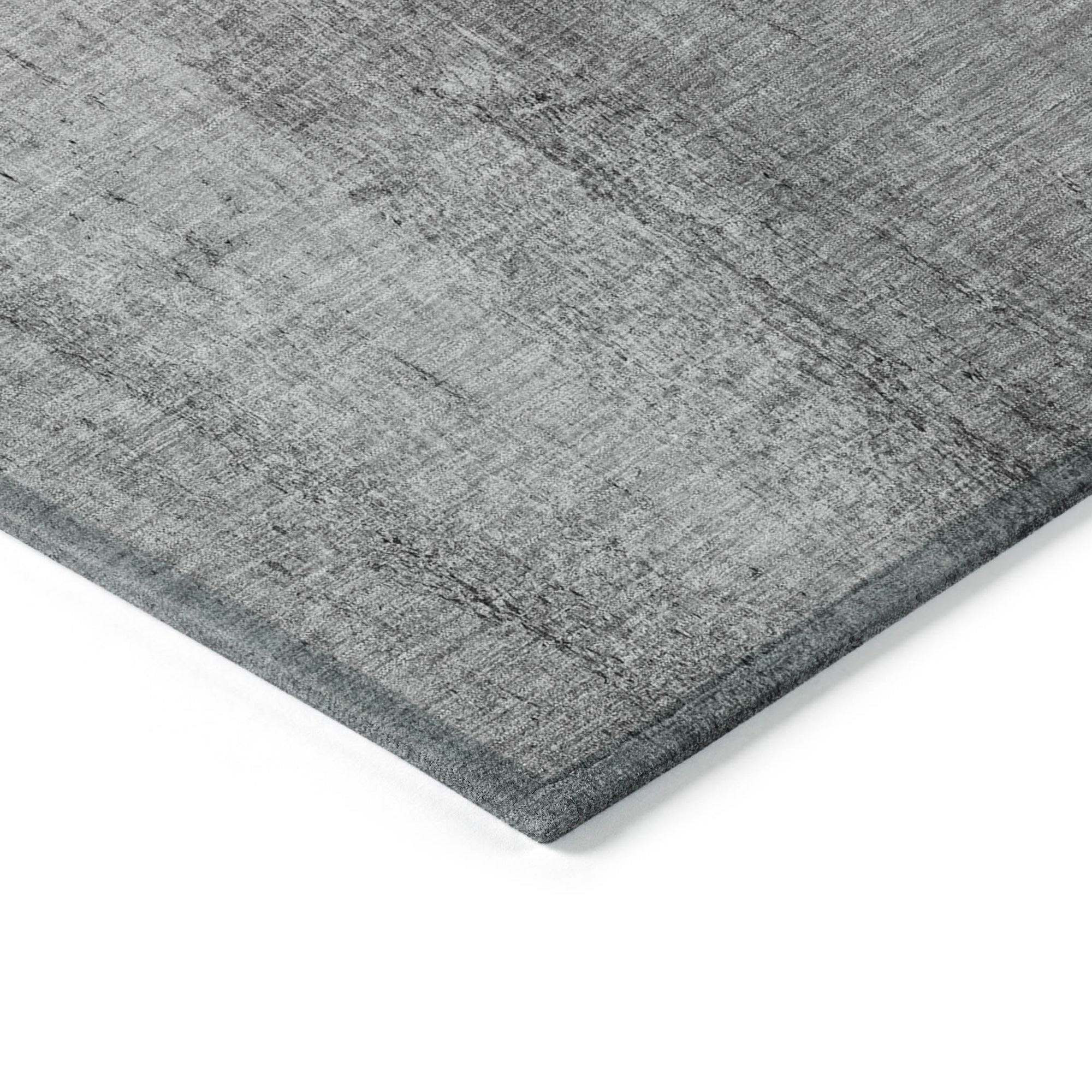 Nautical Grey Washable Indoor-Outdoor Rug